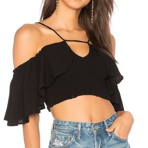 Black crop top